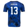 Officiële Voetbalshirt USA MORGAN 13 Uit WK 2022 - Heren